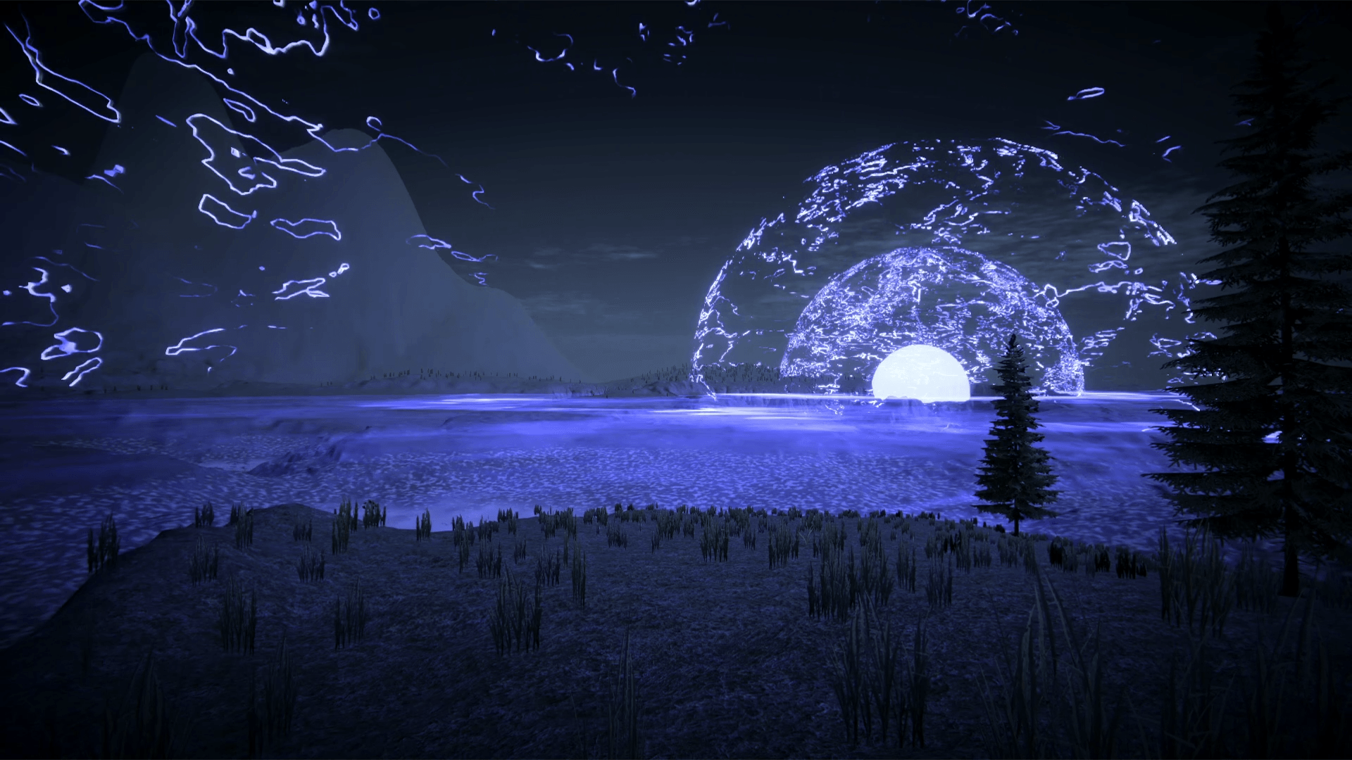 Massive shock wave in the scenery