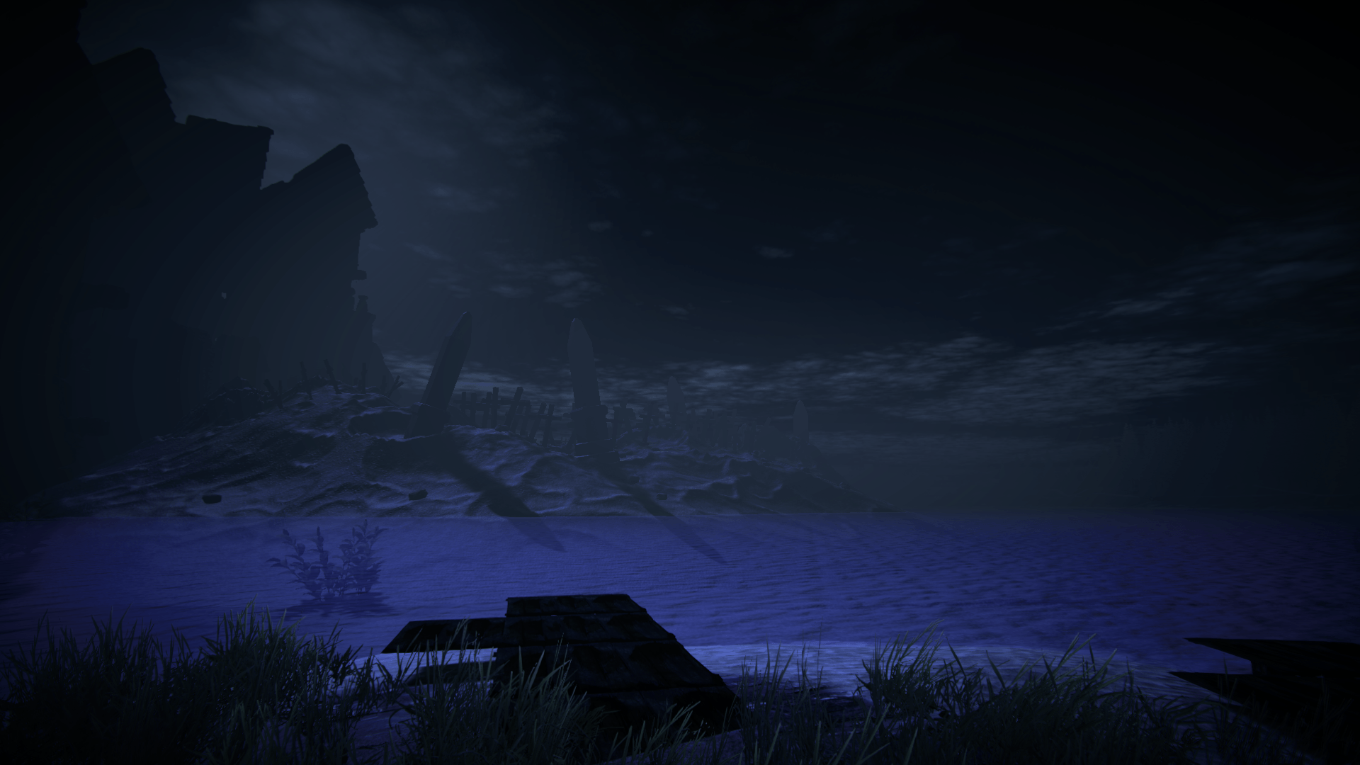 Mysterious island in the distance